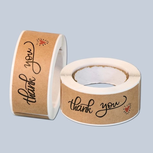 Other - ❣️LAST 1❣️NWT Craft Style “Thank You” Stickers 120 Ct Roll